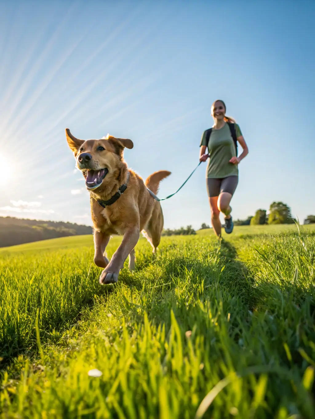 A dynamic shot of hunting dogs participating in a field trial competition organized by CPELD, demonstrating their agility, scent tracking abilities, and competitive spirit.